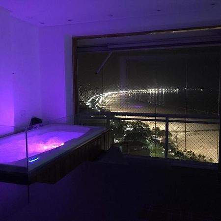 Maravilhoso Apto Vista Mar Jacuzzi Wi Fi Pé Areia Santos  Extérieur photo