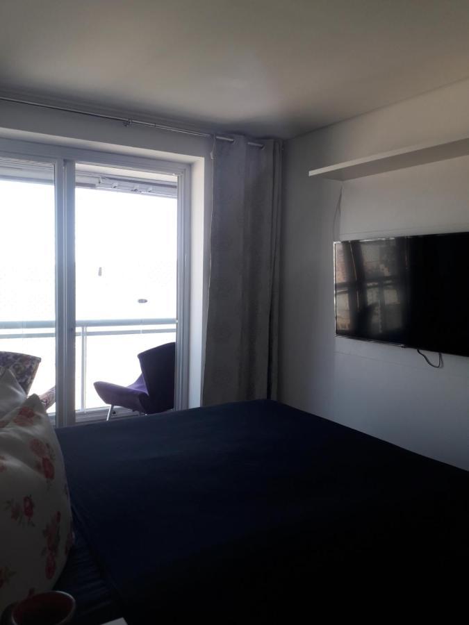 Maravilhoso Apto Vista Mar Jacuzzi Wi Fi Pé Areia Santos  Extérieur photo