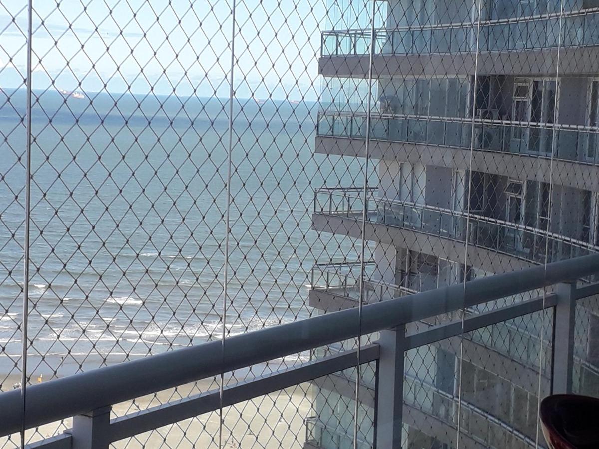 Maravilhoso Apto Vista Mar Jacuzzi Wi Fi Pé Areia Santos  Extérieur photo