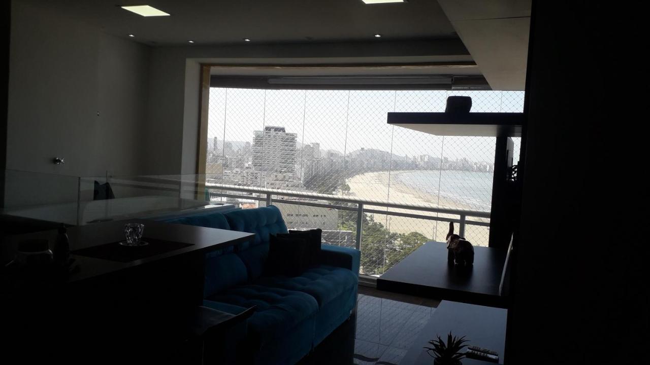 Maravilhoso Apto Vista Mar Jacuzzi Wi Fi Pé Areia Santos  Extérieur photo